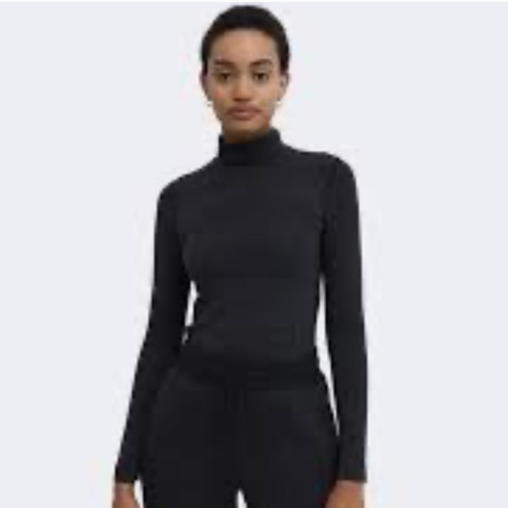 Reigning Champ Merino Wool Turtleneck Jersey Knit Midlayer Sweater womens small